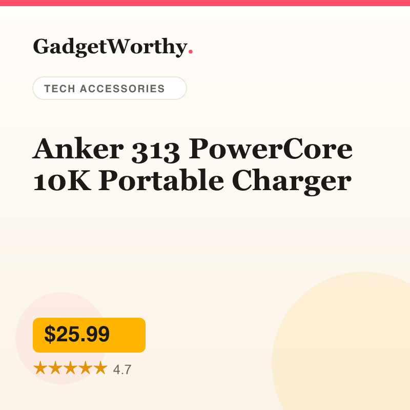 Anker 313 PowerCore 10K Portable Charger