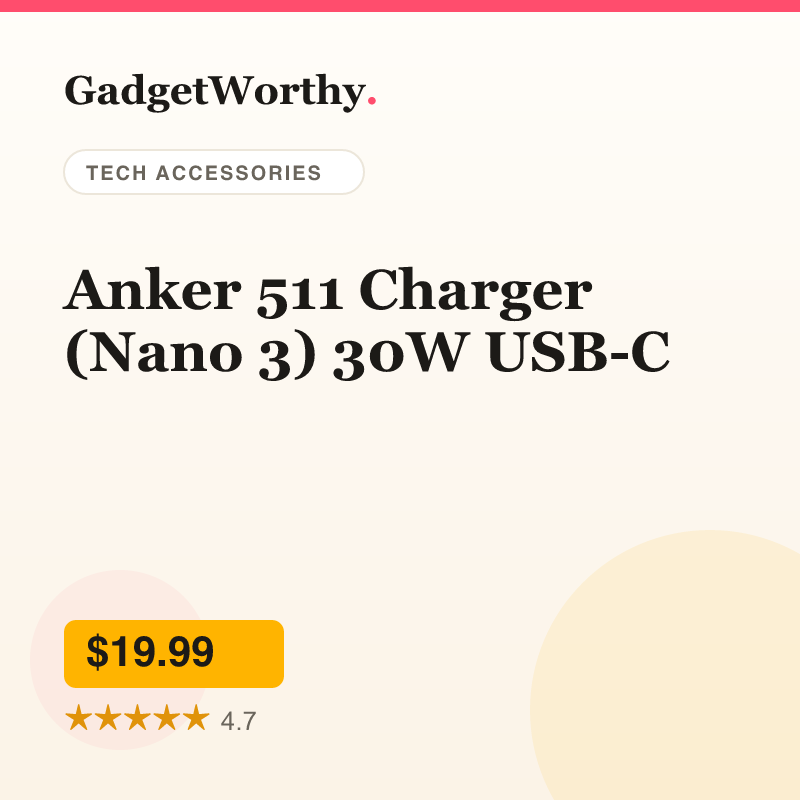 Anker 511 Charger (Nano 3) 30W USB-C
