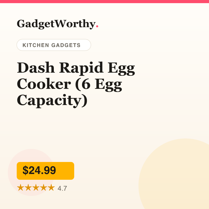 Dash Rapid Egg Cooker (6 Egg Capacity)