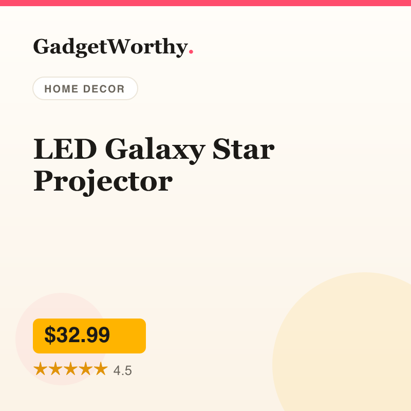 LED Galaxy Star Projector
