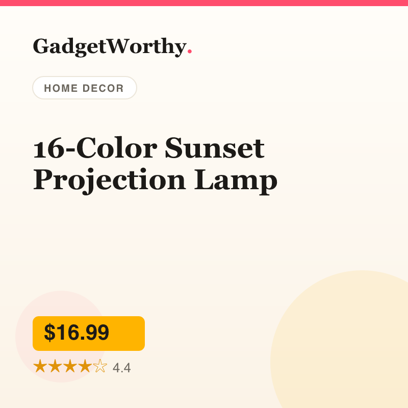 16-Color Sunset Projection Lamp